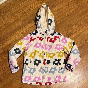 Hanna Andersson White with Floral design Winter Coat